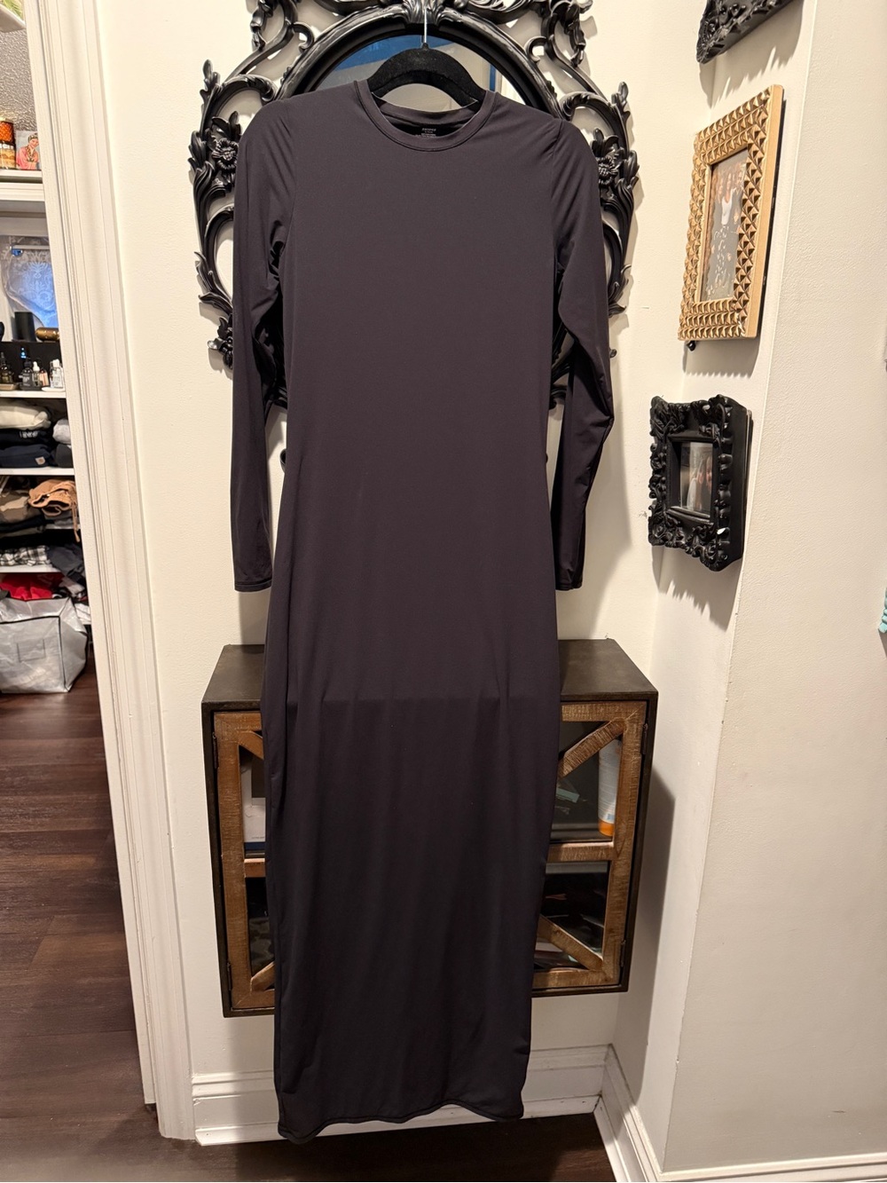 SKIMS Fits Everybody Long Sleeve Maxi Dress XL
